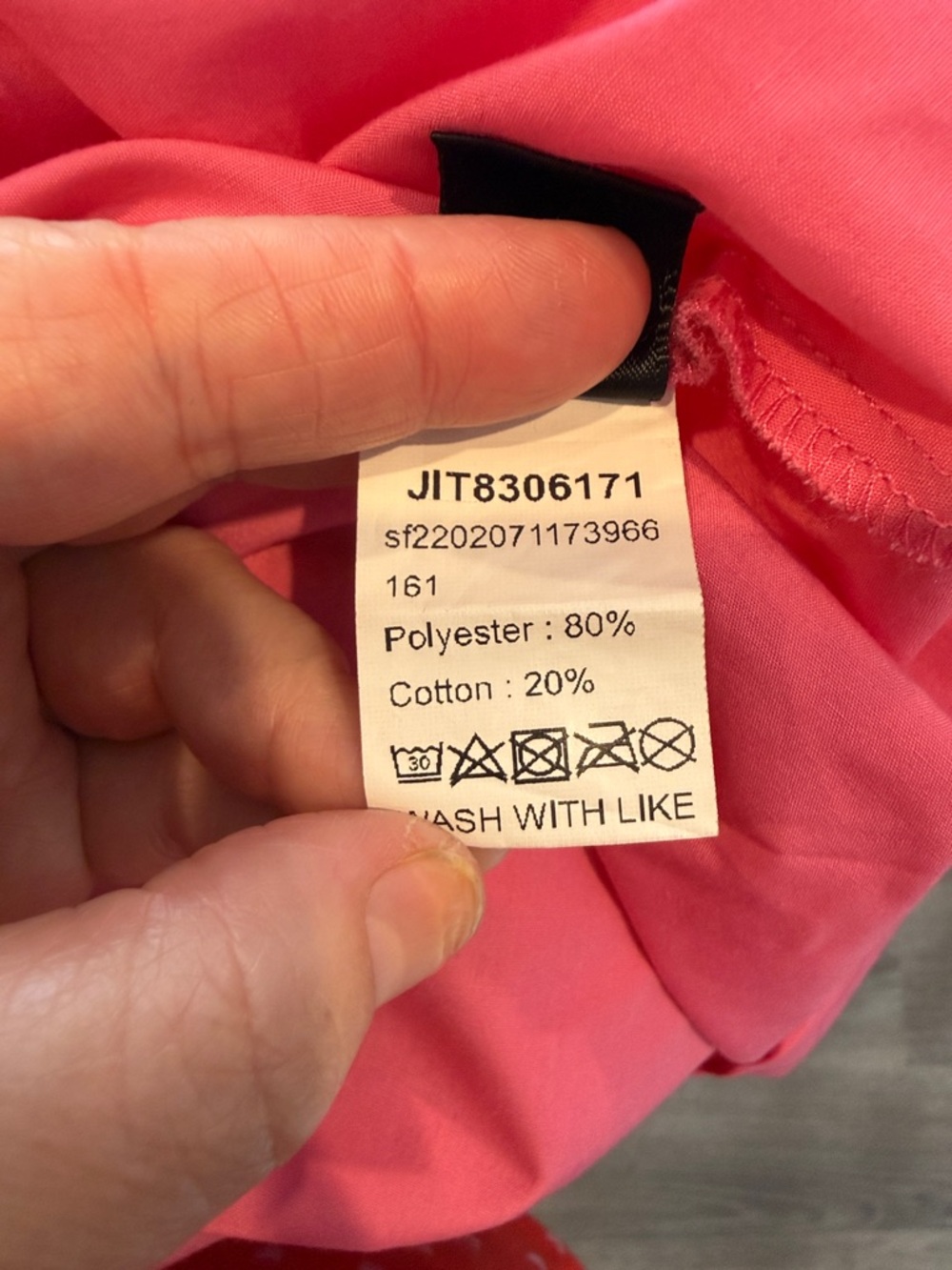 SHEIN Hot Pink Ruffled V-Neck Midi Dress with Puff Sleeves - Picture 5 of 6